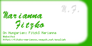 marianna fitzko business card